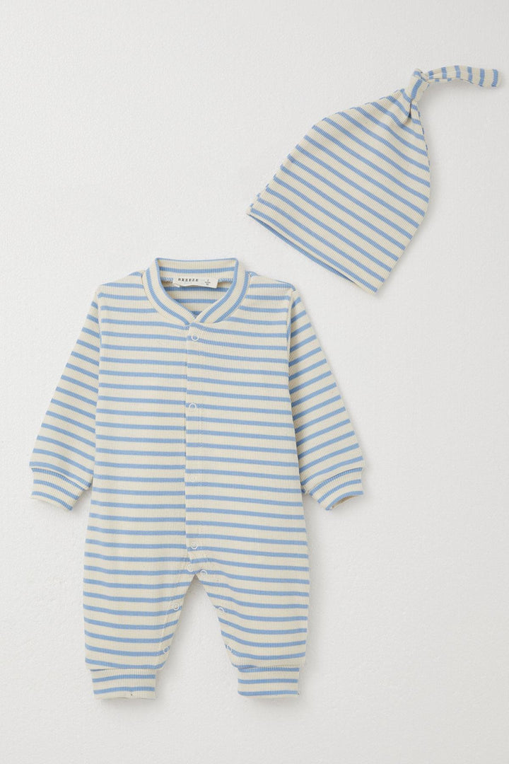 BRE Breeze Baby Boy Romper Striped 0-6 Months, Mixed Color - Wilson