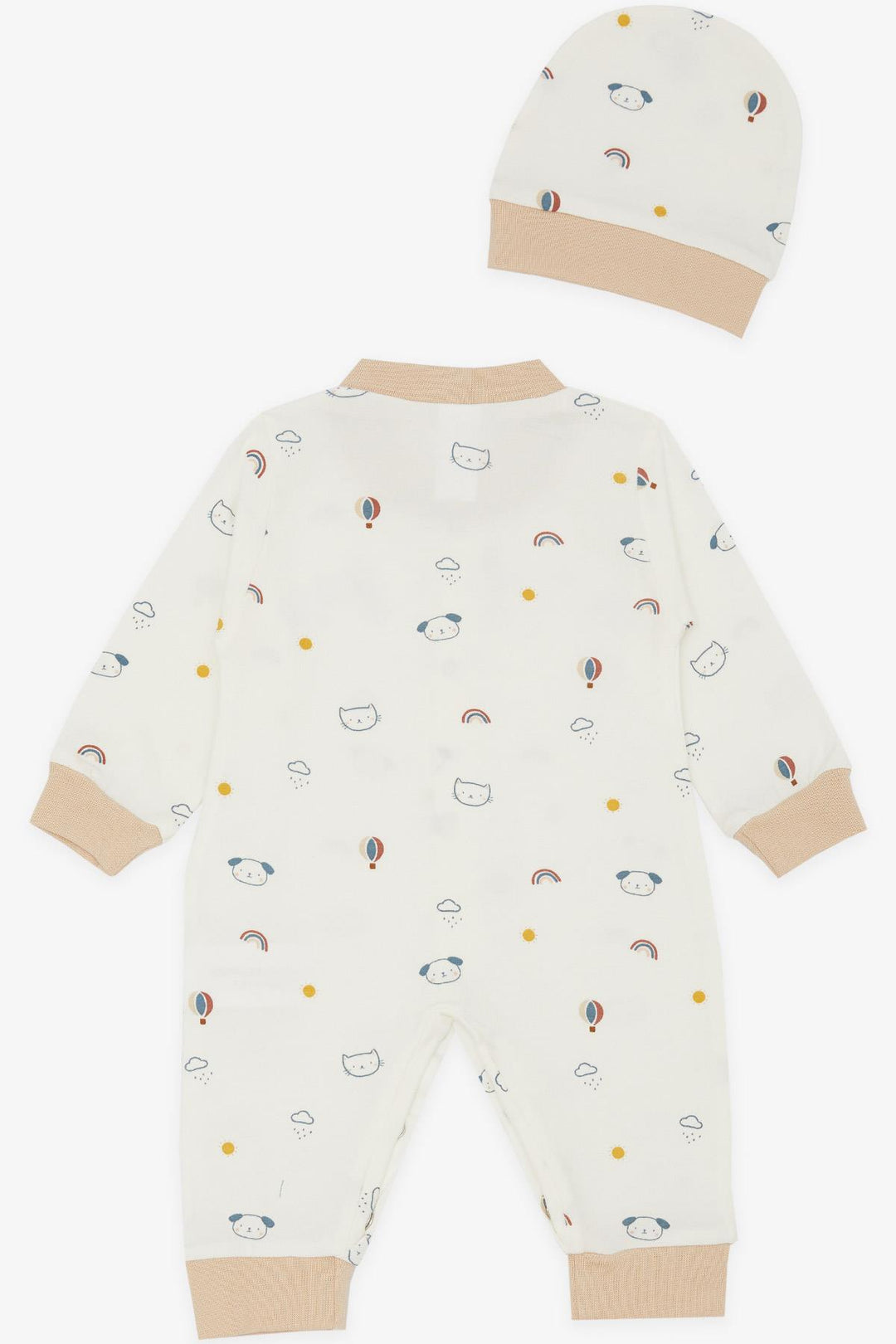 BRE Breeze Baby Boy Romper Sky Themed Animal منقوشة 0-3 أشهر-6 أشهر، إكرو - كاربنترسفيل