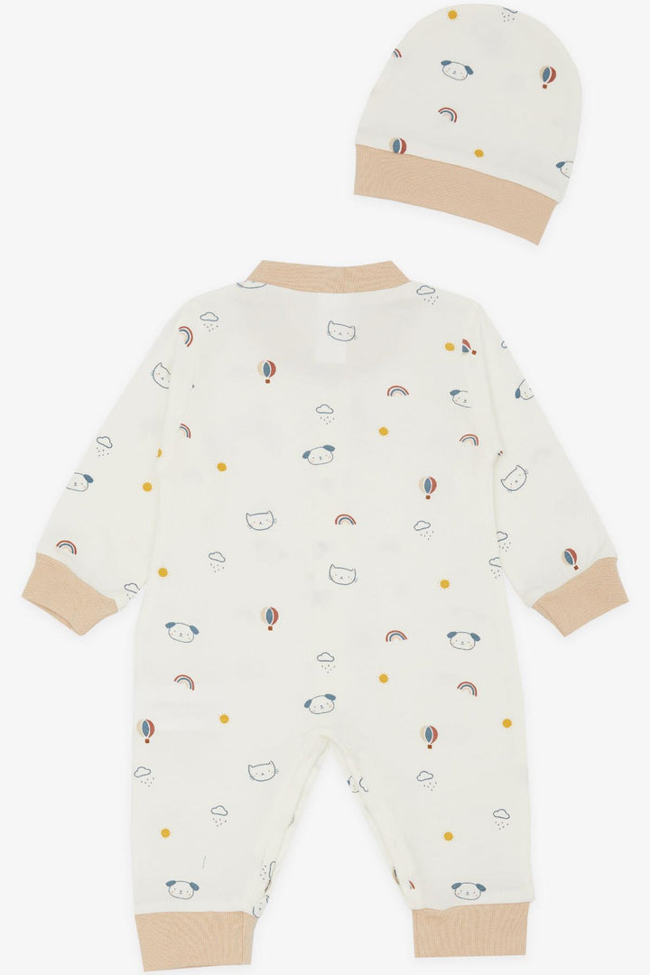 BRE Breeze Baby Boy Romper Sky Themed Animal منقوشة 0-3 أشهر-6 أشهر، إكرو - كاربنترسفيل