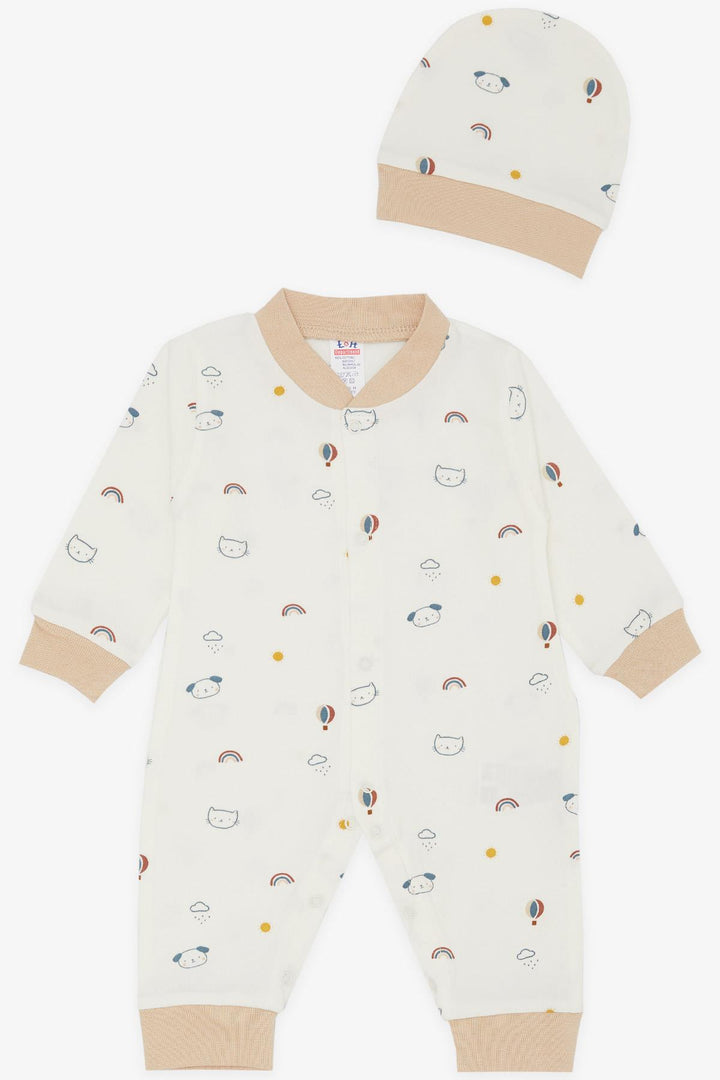 BRE Breeze Baby Boy Romper Sky Themed Animal منقوشة 0-3 أشهر-6 أشهر، إكرو - كاربنترسفيل