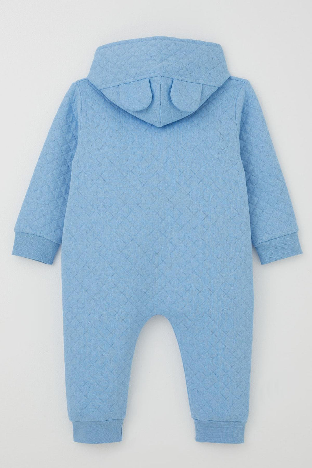 BRE Breeze Erkek Bebek Tulum Kapitone Desenli Sevimli Aslancık Baskılı Kapüşonlu 4 Ay.5 Yaş, Açık Mavi - Horlivka