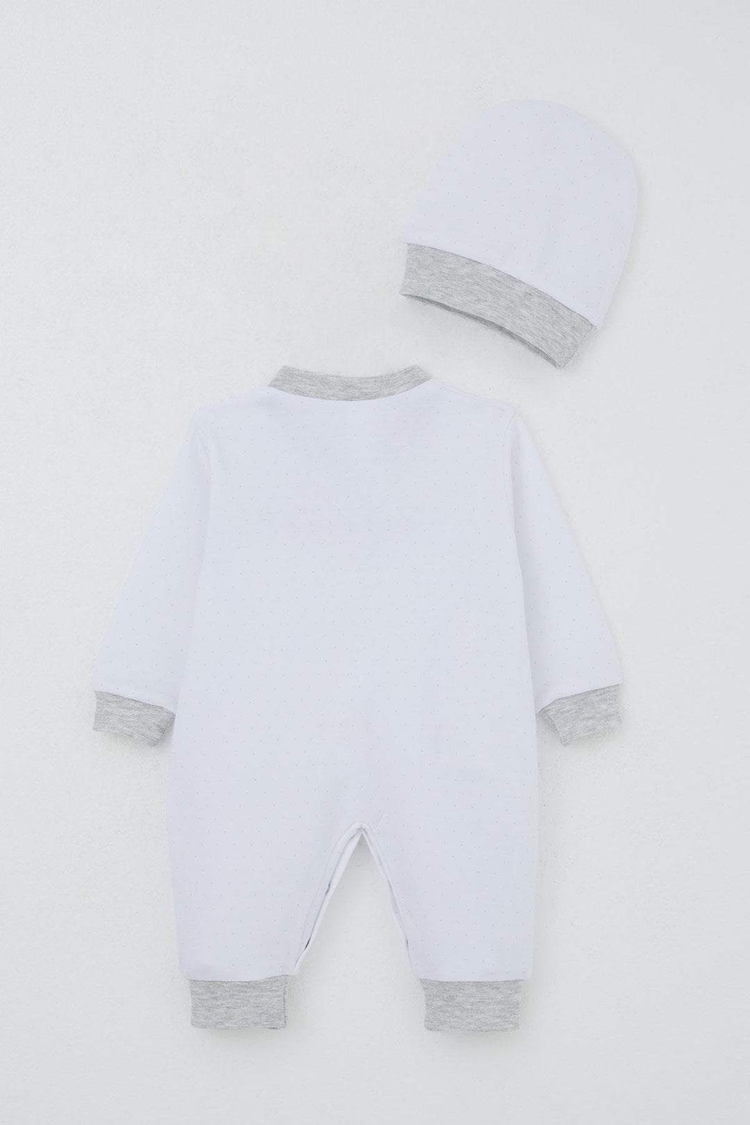 BRE Breeze Baby Boy Romper Polka Dot Patterned 0-6 Months, White - Copperas Cove