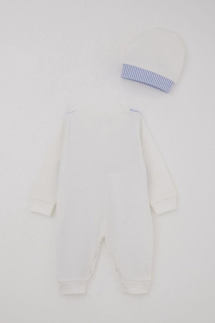 BRE Breeze Baby Boy Romper with Fixed Bow Tie Vest 0-6 Months, White - Bendigo