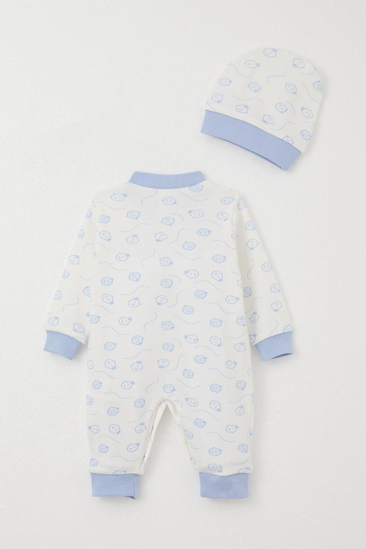 BRE Breeze Baby Boy Romper Cute Baby Patterned 0-6 Months, White - Phoenix