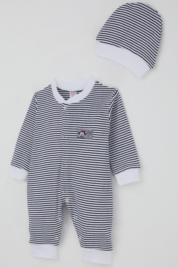 BRE Breeze Baby Boy Romper Cute Puppy Embroidered Striped 0-6 Months, Mixed Color - Birmingham