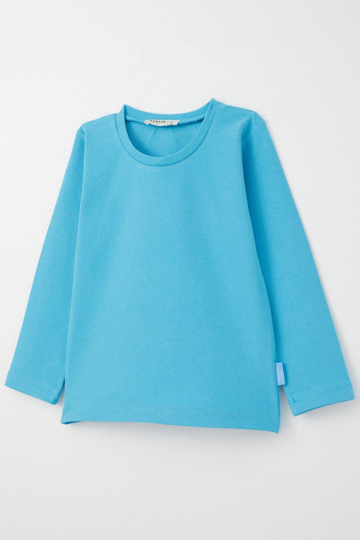 BRE Breeze Baby Boy Long Sleeve T-Shirt Basic 9 Months-3 Years, Blue - Surrey