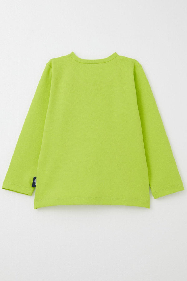 BRE Breeze Baby Boy Long Sleeve T-Shirt Basic 9 Months-3 Years, Neon Green - Jiménez