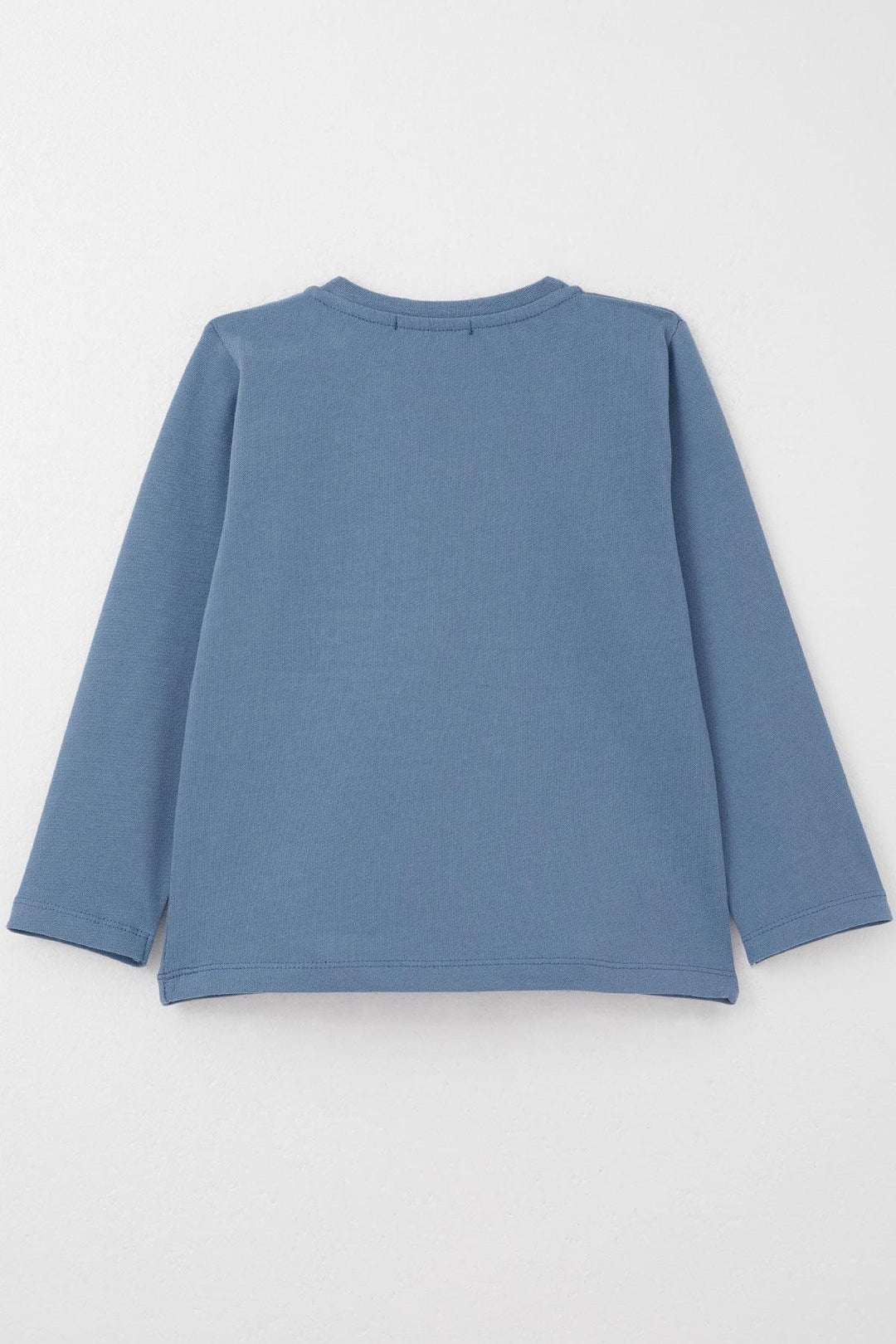 BRE Breeze Baby Boy Long Sleeve T-Shirt with Cute Bear Embroidery 9 Months-3 Years, Indigo - Kamloops