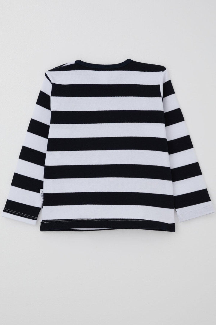 BRE Breeze Erkek Bebek Uzun Kollu Tişört Patlı 9 Ay-3 Yaş, Lacivert - Mislata