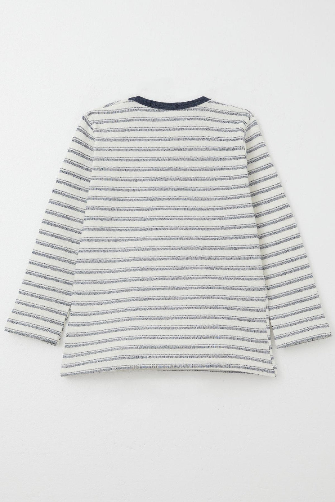 BRE Breeze Baby Boy Long Sleeve T-Shirt Patched 9 Months-3 Years, Ecru - Farnborough