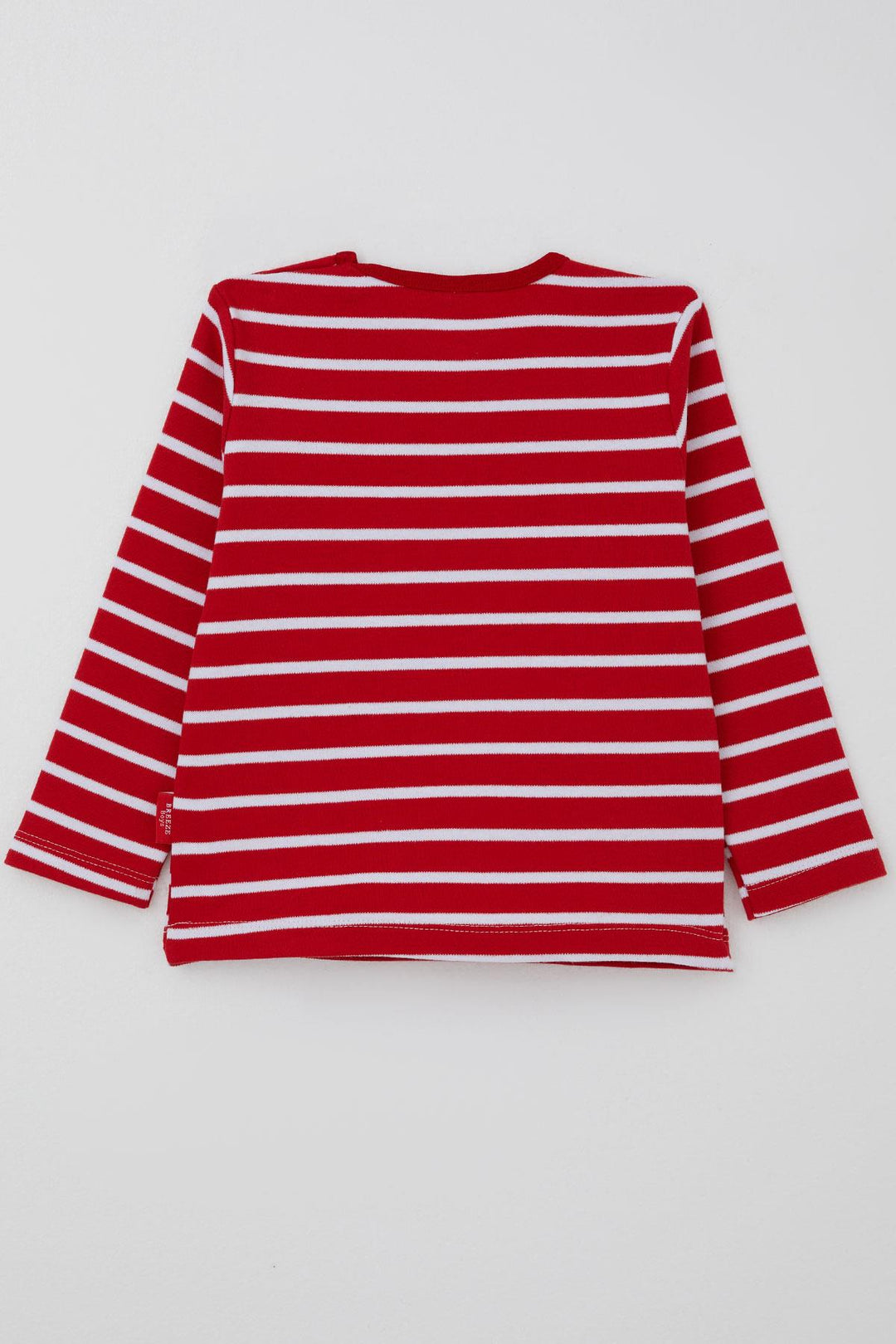 BRE Breeze Erkek Bebek Uzun Kollu Tişört Patlı 9 Ay-3 Yaş, Kırmızı - Geldern