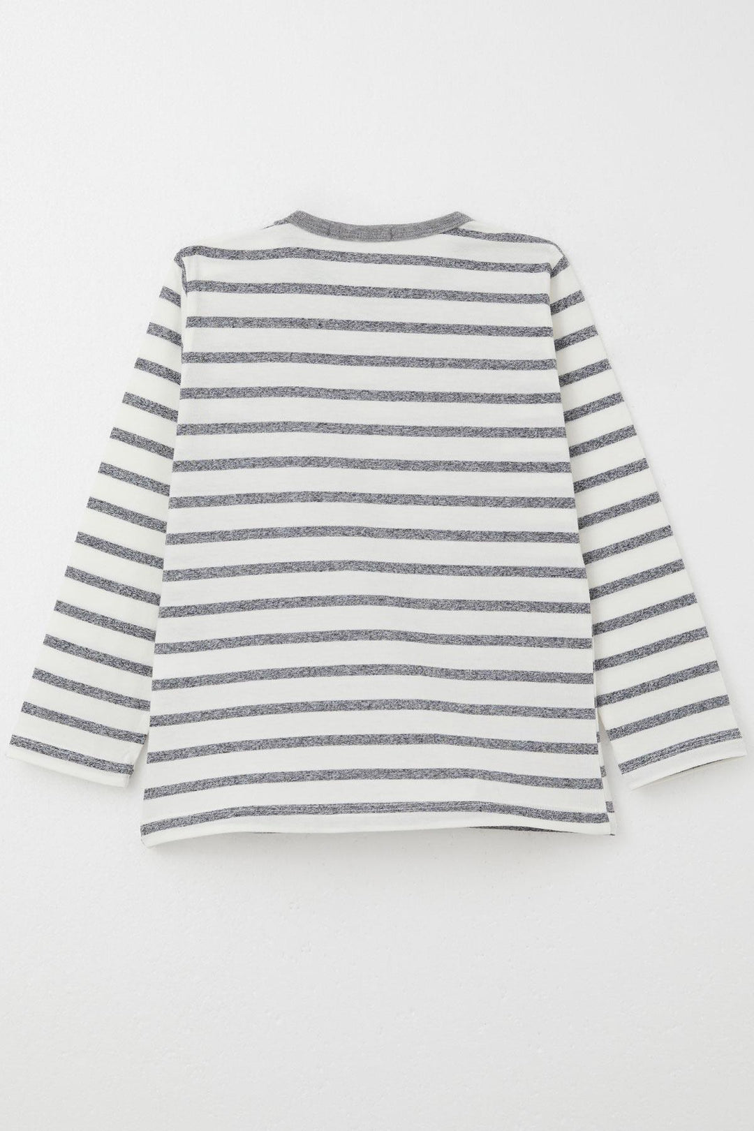BRE Breeze Baby Boy Long Sleeve T-Shirt Patched 9 Months-3 Years, Ecru - Evans