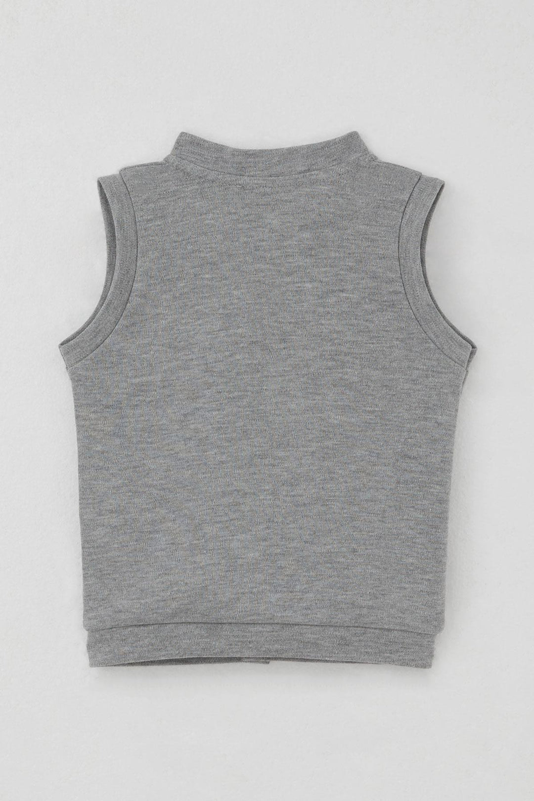 BRE Breeze Baby Boy Vest Snap Cute Teddy Bear Embroidered Balloon 4 Months Year, Gray Melange - Frosinone