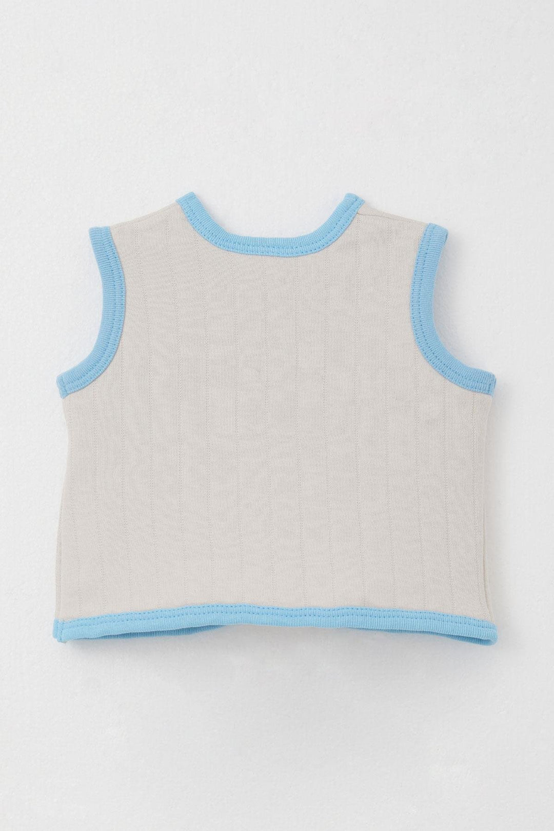 BRE Breeze Baby Boy Vest Buttoned 0-9 Months, Stone - Athens