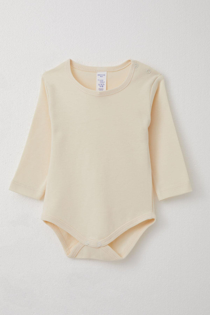 BRE Breeze Baby Boy Bodysuit 3-Piece Set لطيف الدب المطرز مقنعين 4 أشهر سنة، بيج ميلانج - زاكاتيكاس