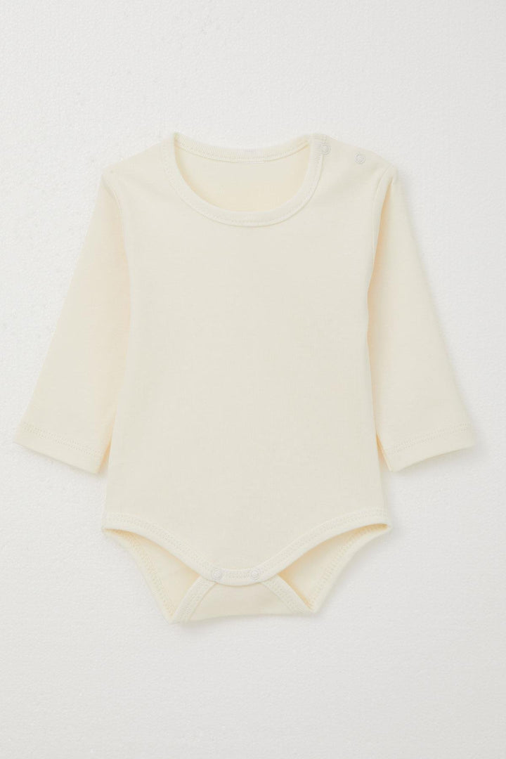 BRE Breeze Baby Boy Bodysuit 3-Piece Set Cute Bunny Embroidered Hooded 4 Months Year, Dark Beige - Thornton