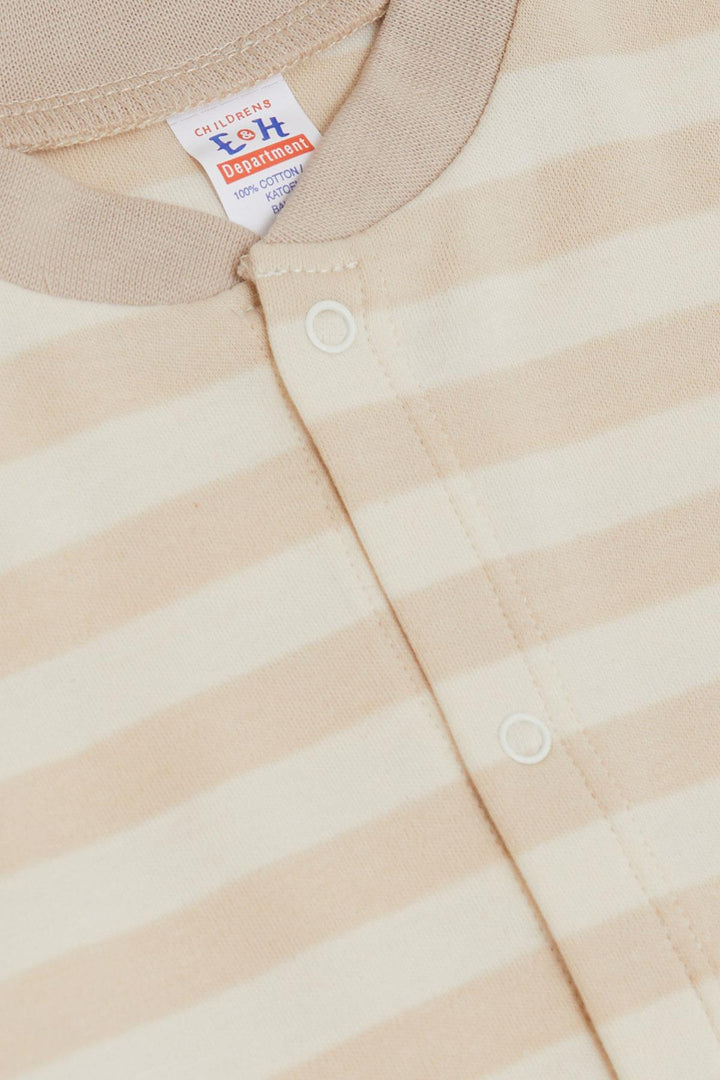 BRE Breeze Baby Boy Bodysuit مجموعة مكونة من 3 قطع نظارات دلماسية لطيفة مطرزة للكلاب 4 أشهر، كريمي - Ciudad Apodaca