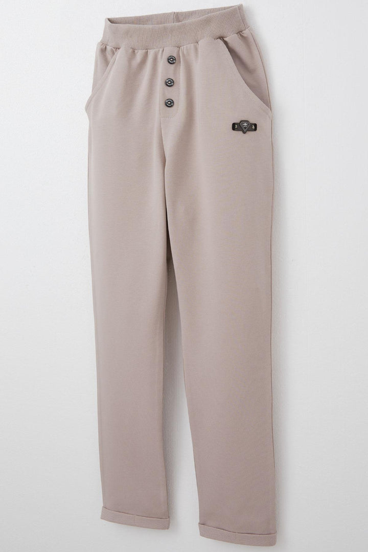 BRE Breeze Boy's Pants with Buttoned Pocket Accessory, 4-8 Years, Mink - Wichita