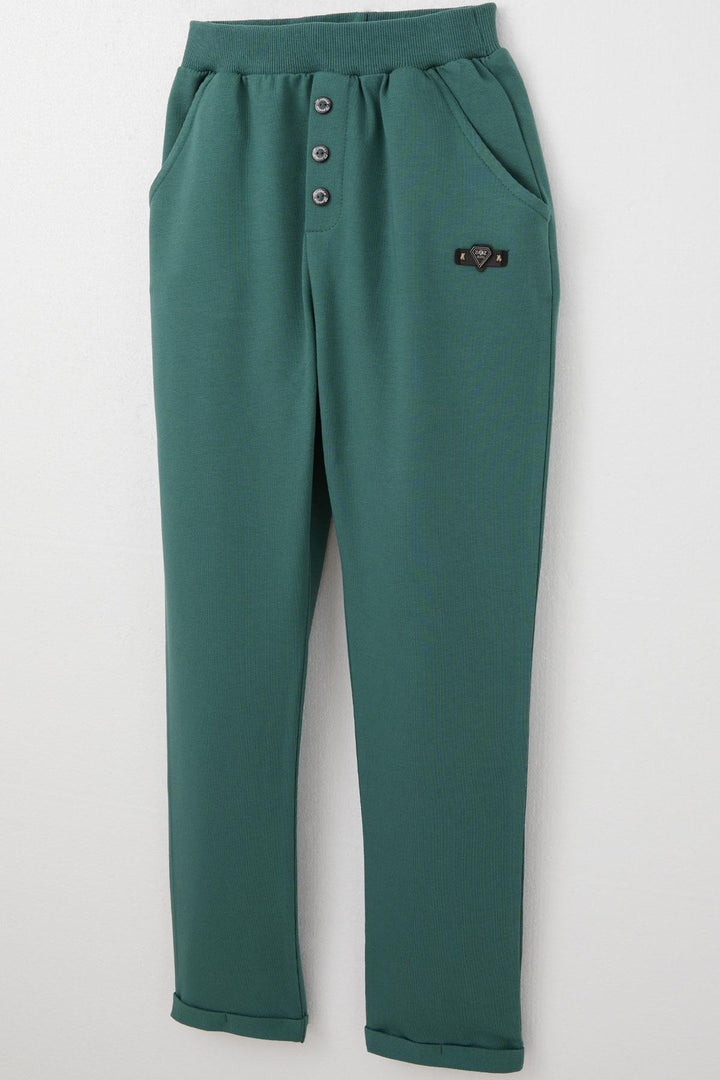 BRE Breeze Boy's Child Buttoned Pocket Accessory Pocket 4-8 Years, Petrol Green - Ottawa