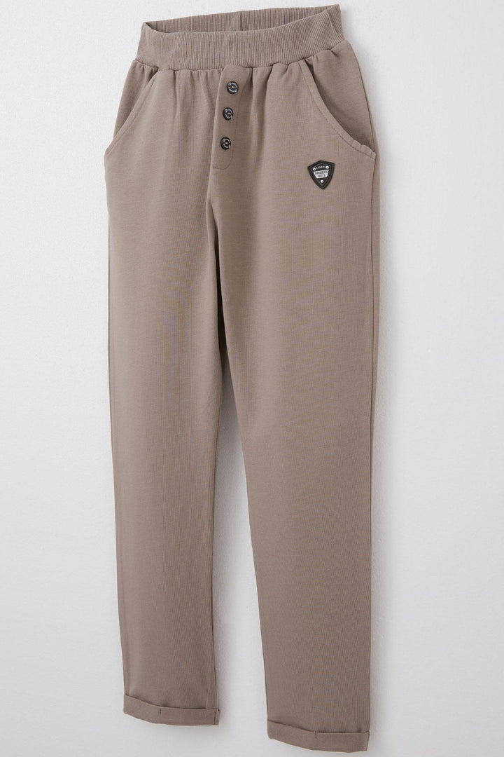 BRE Breeze Boy's Child Bottom Buttoned Pocket Accessory Pocket 4-8 Years, Mink - Pokrov
