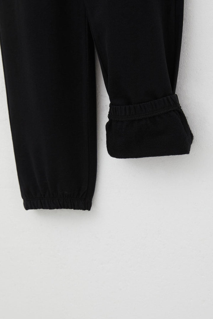 BRE Breeze Boys' Cargo Pants with Elastic Waistband and Pockets at the Bottom, 5-9 Years, Black - Quimper