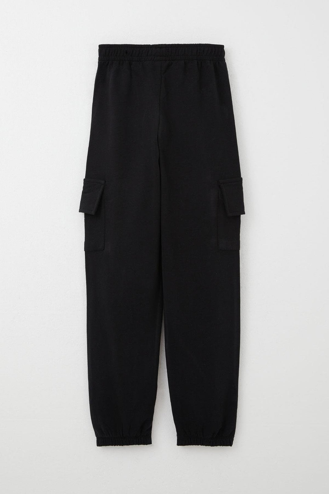 BRE Breeze Boys' Cargo Pants with Elastic Waistband and Pockets at the Bottom, 5-9 Years, Black - Quimper
