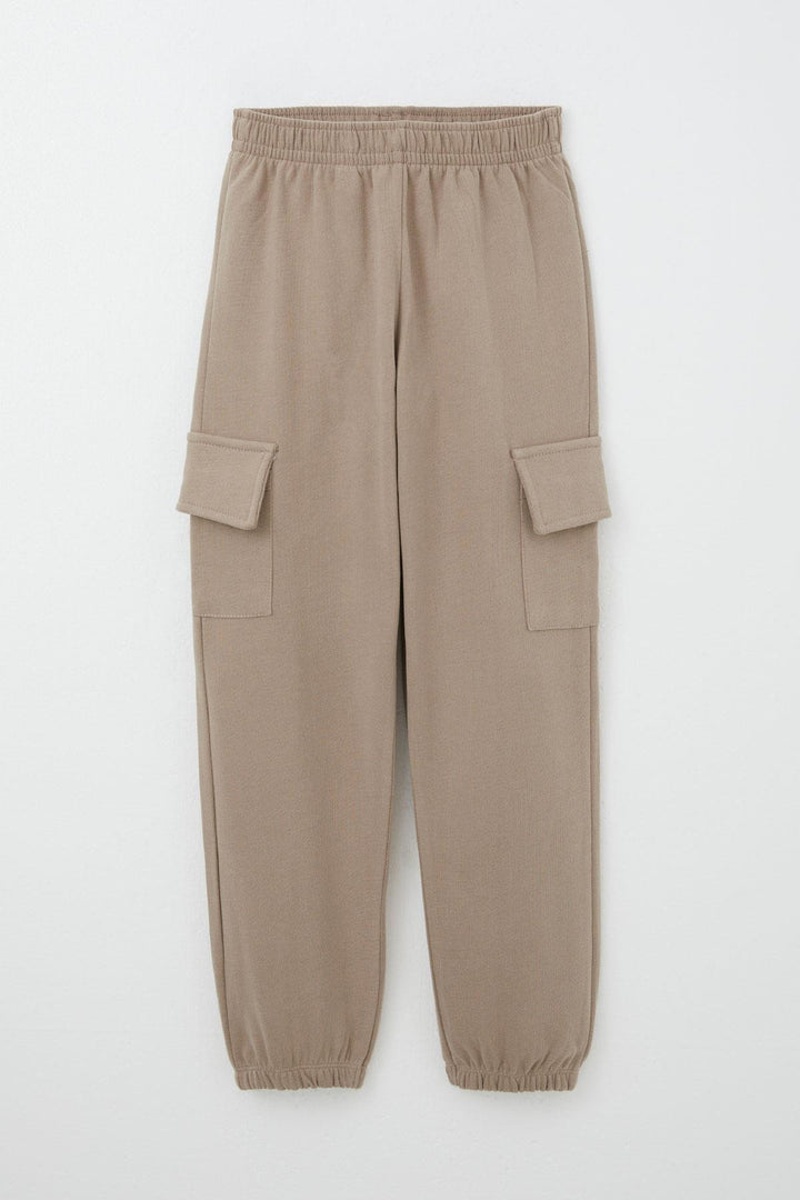 BRE Breeze Boys' Cargo Pants with Elastic Waistband and Pockets, Beige, 5-9 Years - Quebec City