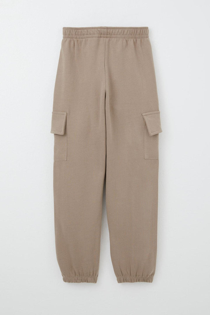BRE Breeze Boys' Cargo Pants with Elastic Waistband and Pockets, Beige, 5-9 Years - Quebec City