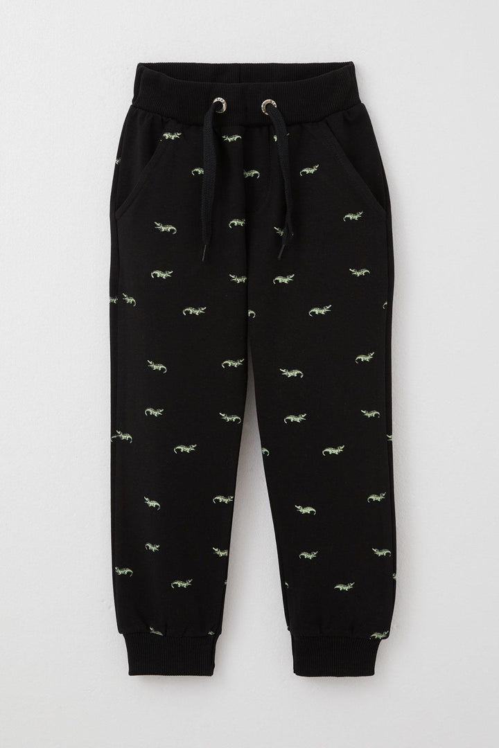 BRE Breeze Boys' Child Underwear Cute Crocodile Patterned Lace-Up Accessory 3-8 Years, Black - Hilversum