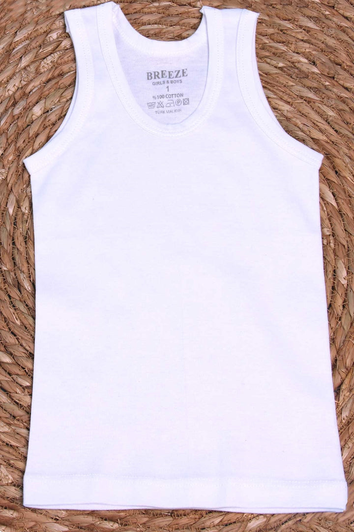 BRE Breeze Boys' Tank Top, 13 Years, White - Valrico