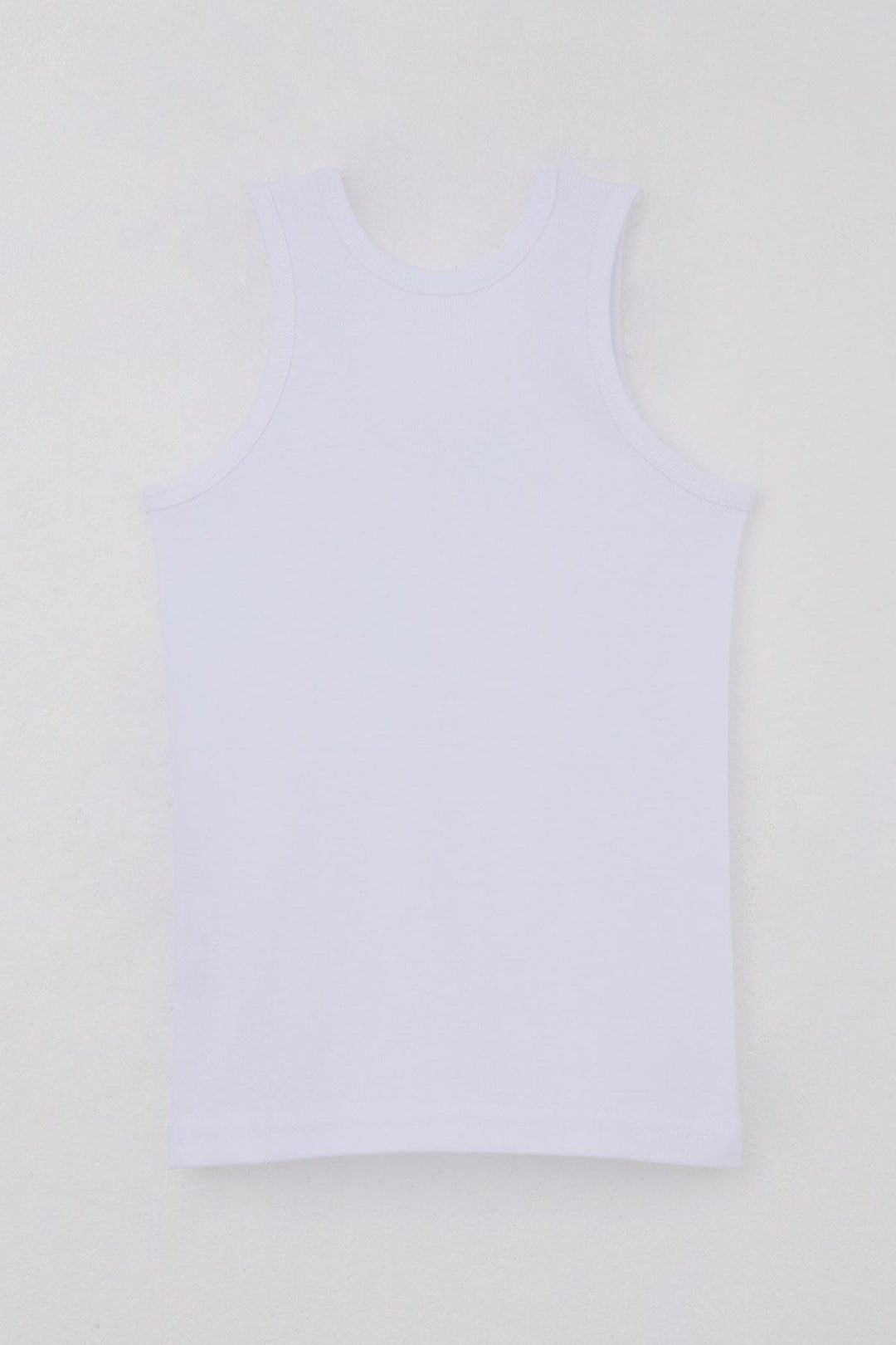 BRE Breeze Boys' Tank Top Wide Strap Basic 53 Years, White - Chesterfield