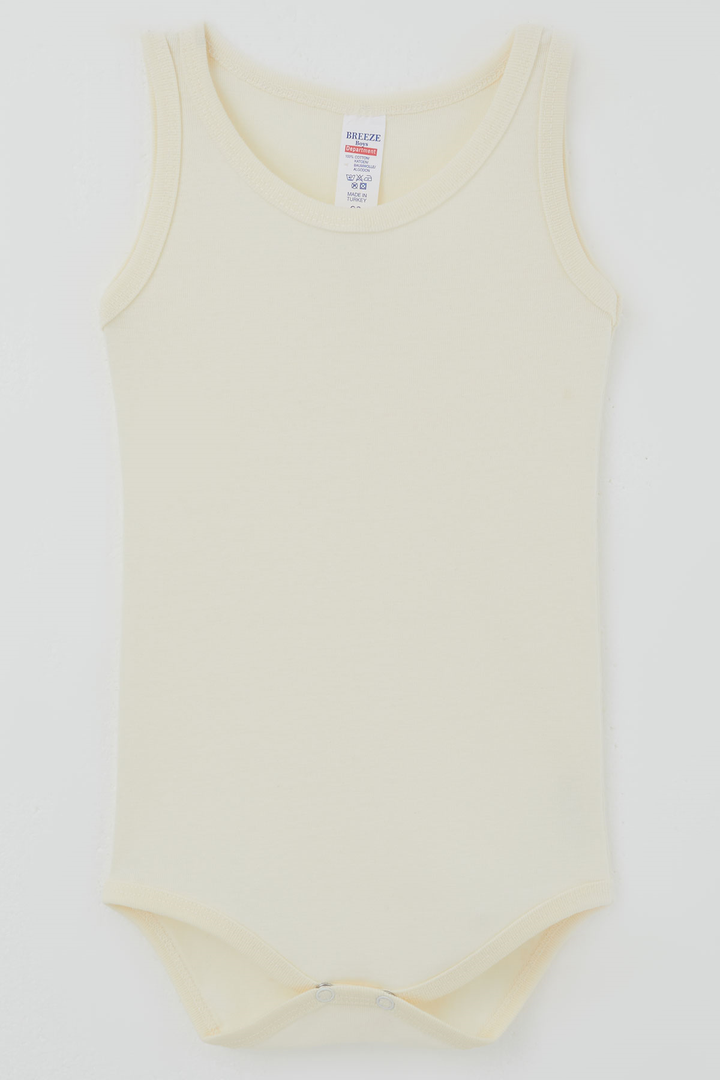 BRE Breeze Erkek Çocuk Çıtçıtlı Atlet Zıbın Body Basic 1-3 Yaş , Krem - Châteauguay