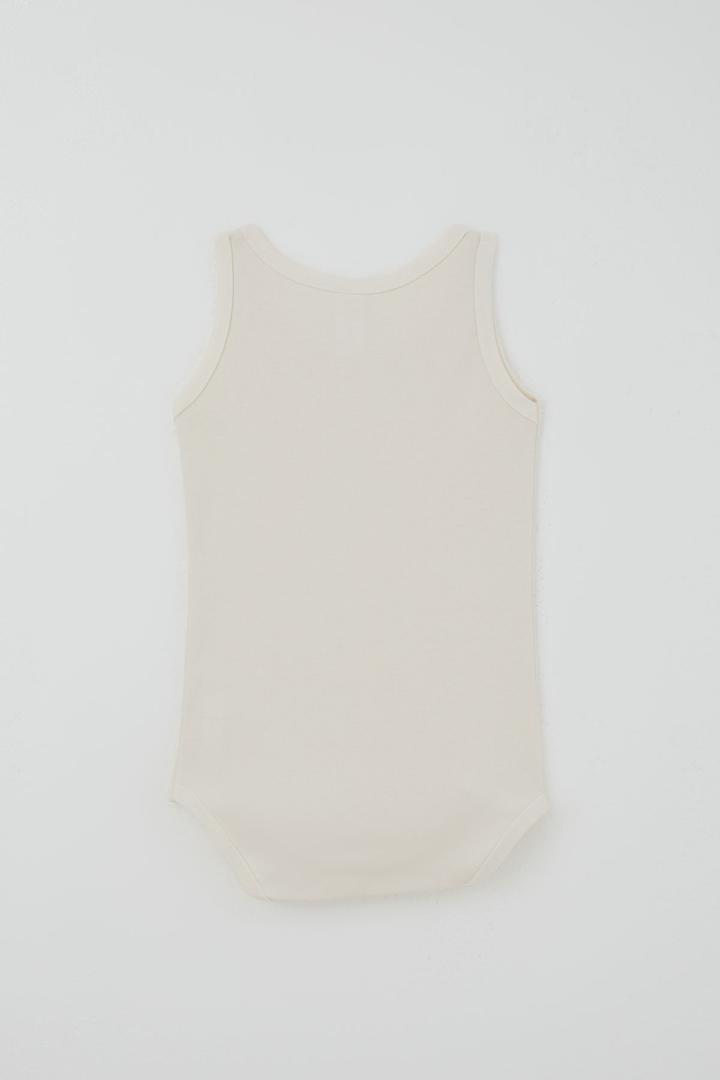 BRE Breeze Erkek Çocuk Çıtçıtlı Atlet Zıbın Body Basic 1-3 Yaş , Ekru - Chester
