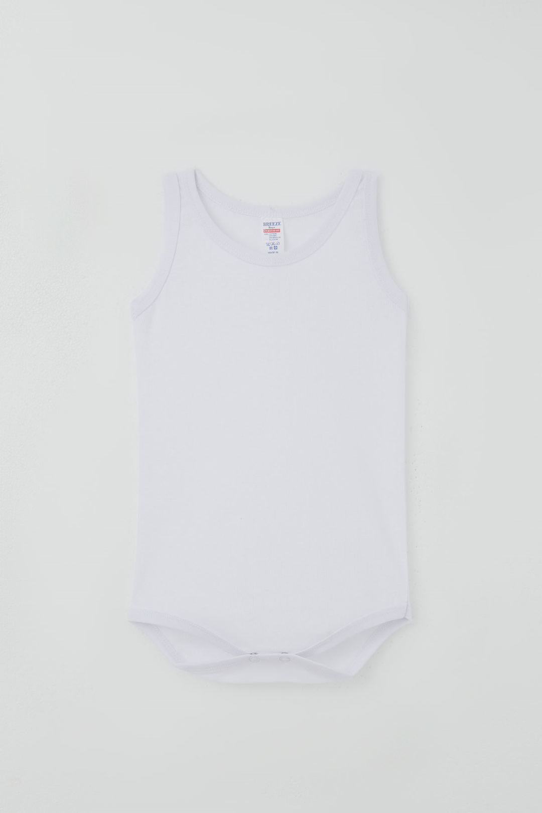 BRE Breeze Erkek Çocuk Çıtçıtlı Atlet Zıbın Body Basic 1-3 Yaş , Beyaz - Marijampolė