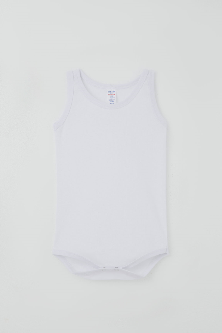 BRE Breeze Erkek Çocuk Çıtçıtlı Atlet Zıbın Body Basic 1-3 Yaş , Beyaz - Marijampolė