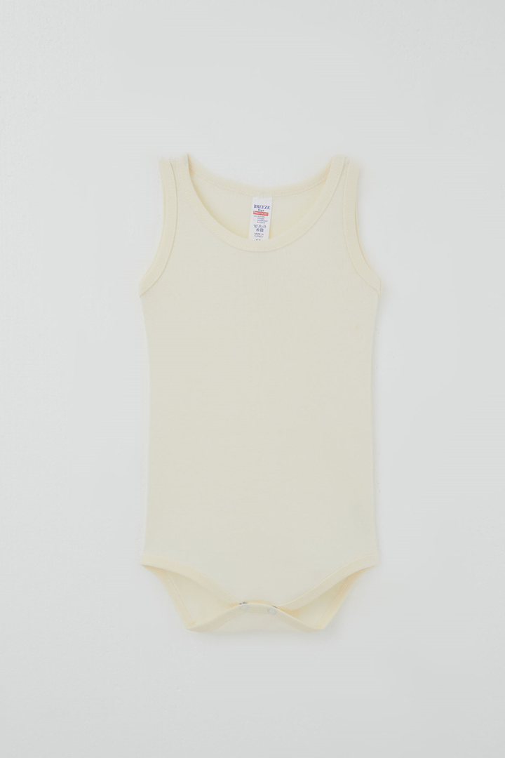 BRE Breeze Erkek Çocuk Çıtçıtlı Atlet Zıbın Body Basic 1-3 Yaş , Krem - Châteauguay