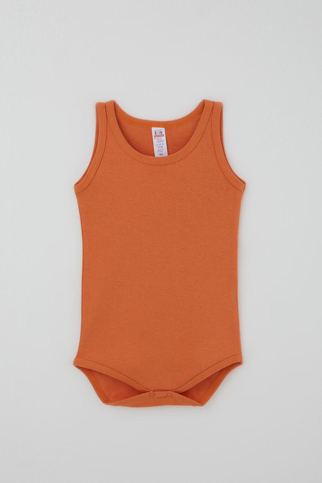 BRE Breeze Erkek Çocuk Çıtçıtlı Atlet Zıbın Body Basic 1-3 Yaş , Kiremit - Gotha