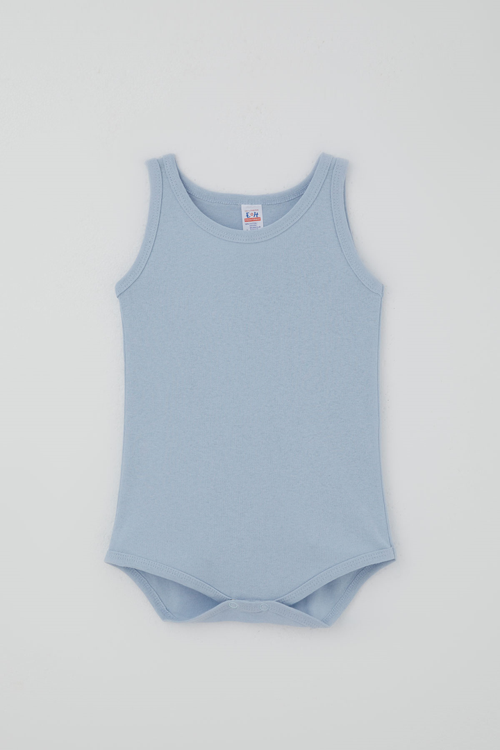BRE Breeze Erkek Çocuk Çıtçıtlı Atlet Zıbın Body Basic 1-3 Yaş , Mavi - Ixtlahuaca
