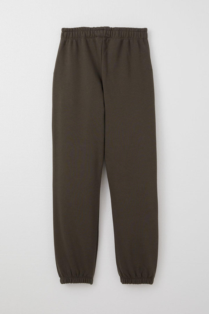 BRE Breeze Boys' Sweatpants with Arm Pocket and Pocket, Dark Khaki Green, 4-8 Years - Layton