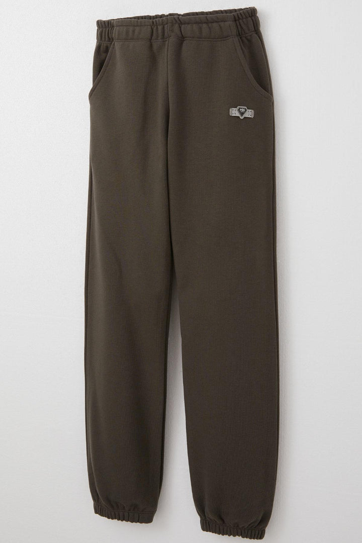 BRE Breeze Boys' Sweatpants with Arm Pocket and Pocket, Dark Khaki Green, 4-8 Years - Layton