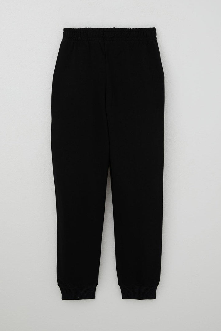 BRE Breeze Boys' Sweatpants with Embroidery, Drawstring and Accessories, 4-8 Years, Black - Schoten