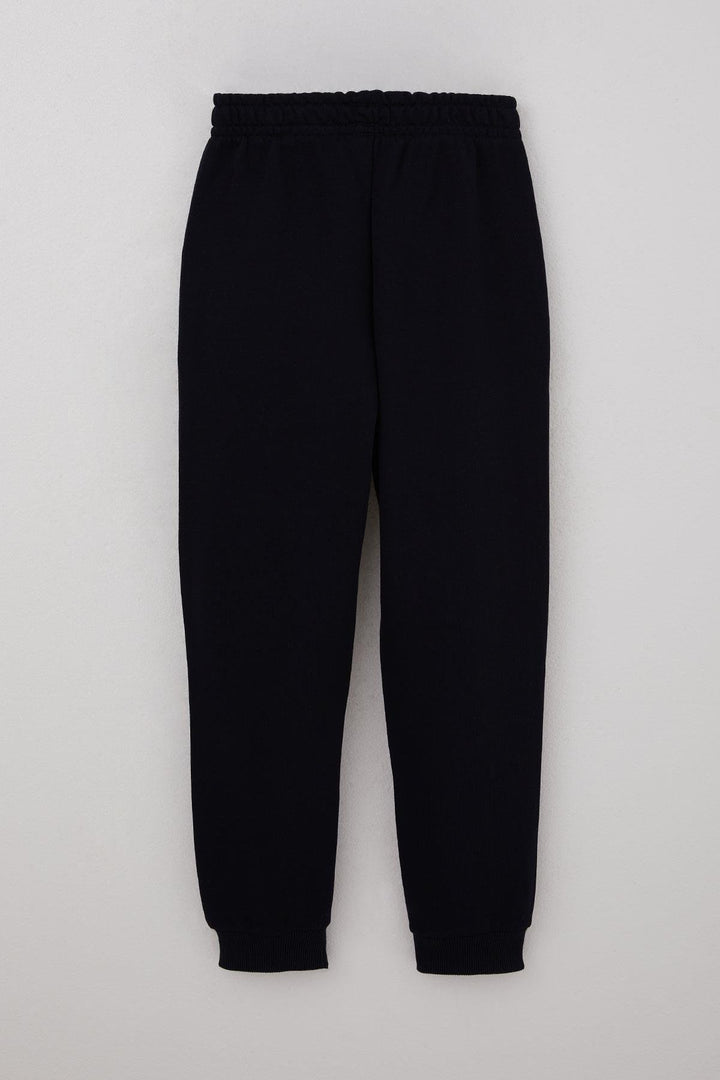 BRE Breeze Boys' Sweatpants with Embroidery, Drawstring and Accessories, 4-8 Years, Navy Blue - Passaic