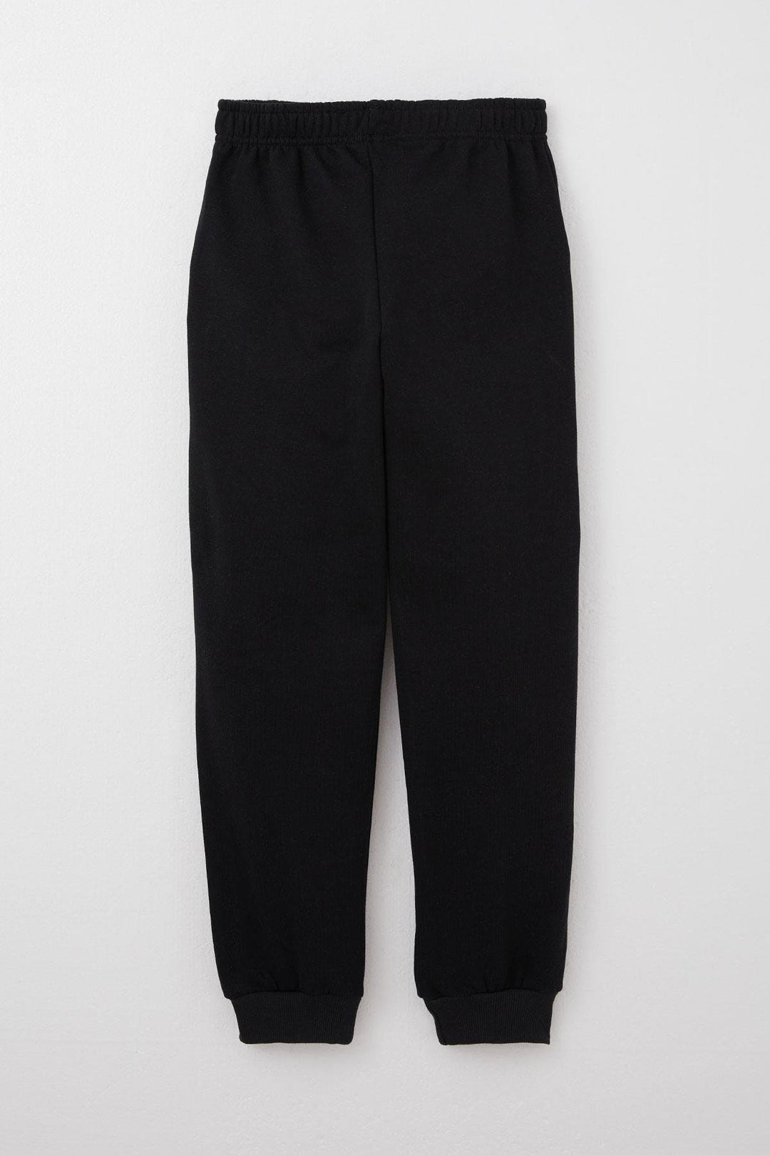 BRE Breeze Boys' Sweatpants with Arm Badge and Drawstring Accessory, 4-8 Years, Black - Braine-l’Alleud
