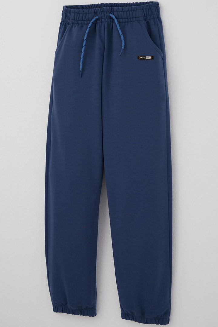 BRE Breeze Boys' Sweatpants with Drawstring Accessory and Arm Detail 4-8 Years, Indigo - Meridian