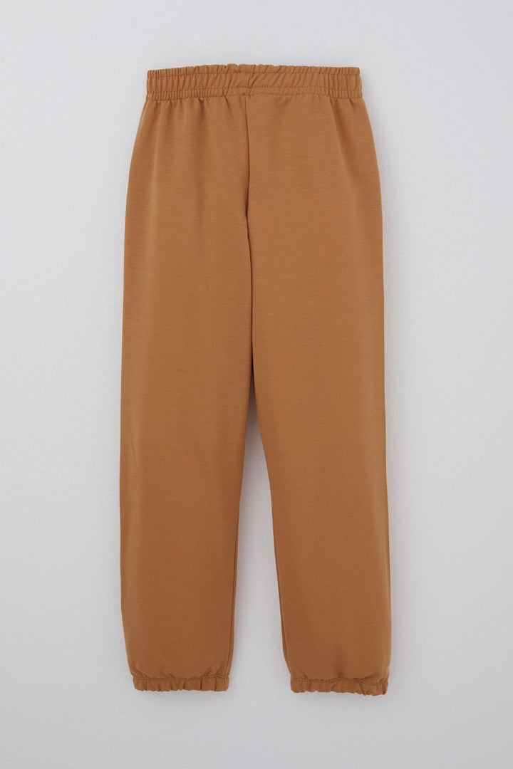 BRE Breeze Erkek Çocuk Eşofman Altı Bağcık Aksesuarlı Arma Detaylı 4-8 Yaş, Açık Kahverengi - Avignon