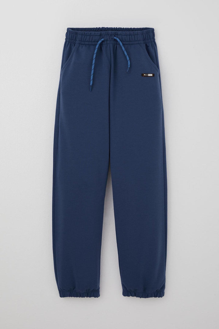 BRE Breeze Boys' Sweatpants with Drawstring Accessory and Arm Detail 4-8 Years, Indigo - Meridian