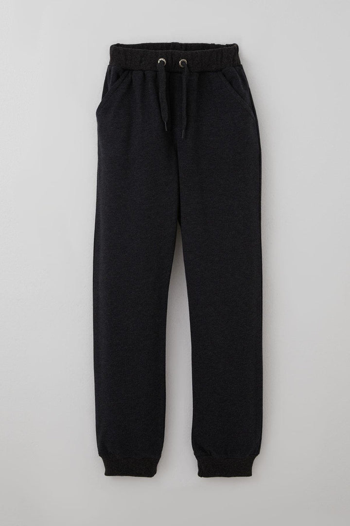 BRE Breeze Erkek Çocuk Eşofman Altı Bağcık Aksesuarlı Cepli 71 Yaş, Koyu Gri Melanj - Fair Lawn