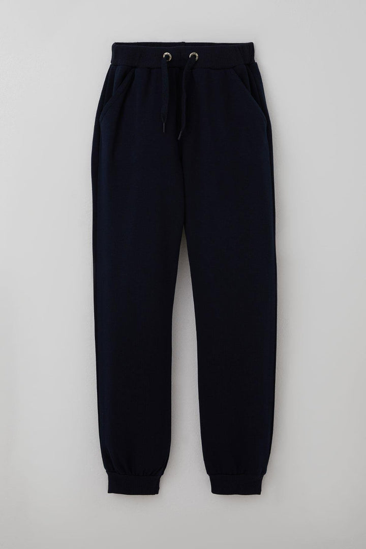 BRE Breeze Boys' Sweatpants with Drawstring, Pocketed, 71 Years, Navy Blue - Holubivske