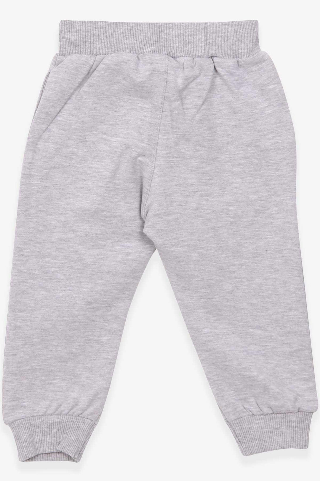 BRE Breeze Boys' Sweatpants Printed with Pockets 1.5-5 Years, Light Grey Melange - Attleboro