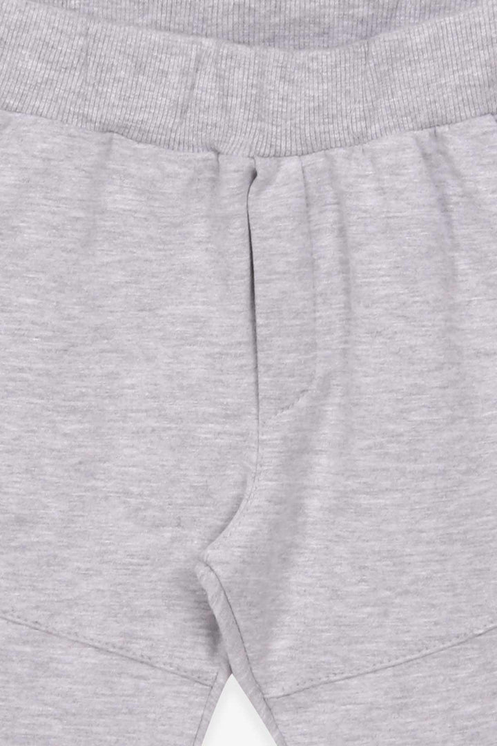 BRE Breeze Boys' Sweatpants Printed with Pockets 1.5-5 Years, Light Grey Melange - Attleboro